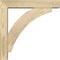 Ekena Millwork Thorton Block Rough Sawn Bracket w/ Offset Brace, Douglas Fir, 4"W x 16"D x 16"H BKT0402X16X16THR05RDF - alternate 2